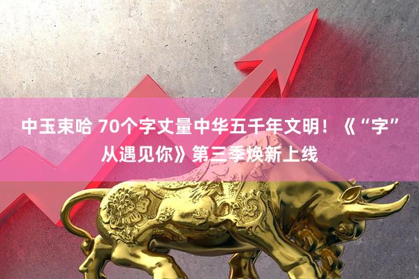 中玉束哈 70个字丈量中华五千年文明！《“字”从遇见你》第三季焕新上线
