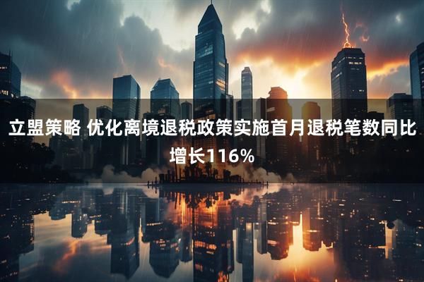 立盟策略 优化离境退税政策实施首月退税笔数同比增长116%