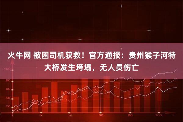 火牛网 被困司机获救！官方通报：贵州猴子河特大桥发生垮塌，无人员伤亡