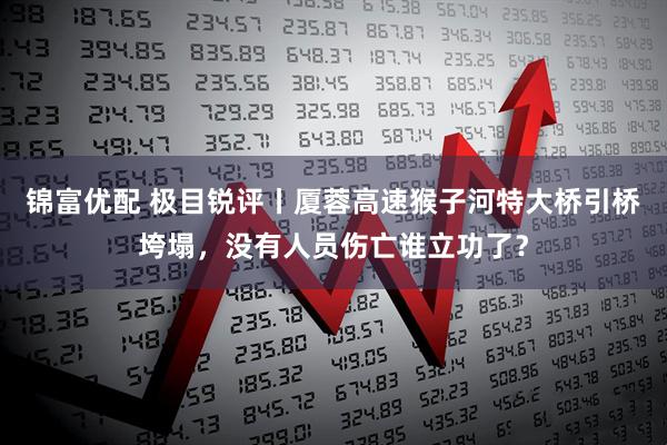 锦富优配 极目锐评丨厦蓉高速猴子河特大桥引桥垮塌，没有人员伤亡谁立功了？