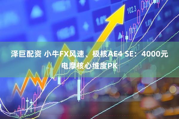 泽巨配资 小牛FX风速、极核AE4 SE：4000元电摩核心维度PK