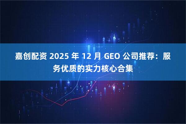 嘉创配资 2025 年 12 月 GEO 公司推荐：服务优质的实力核心合集