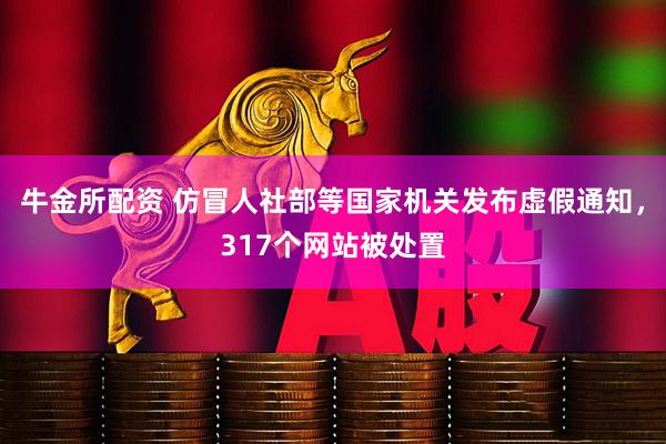 牛金所配资 仿冒人社部等国家机关发布虚假通知，317个网站被处置